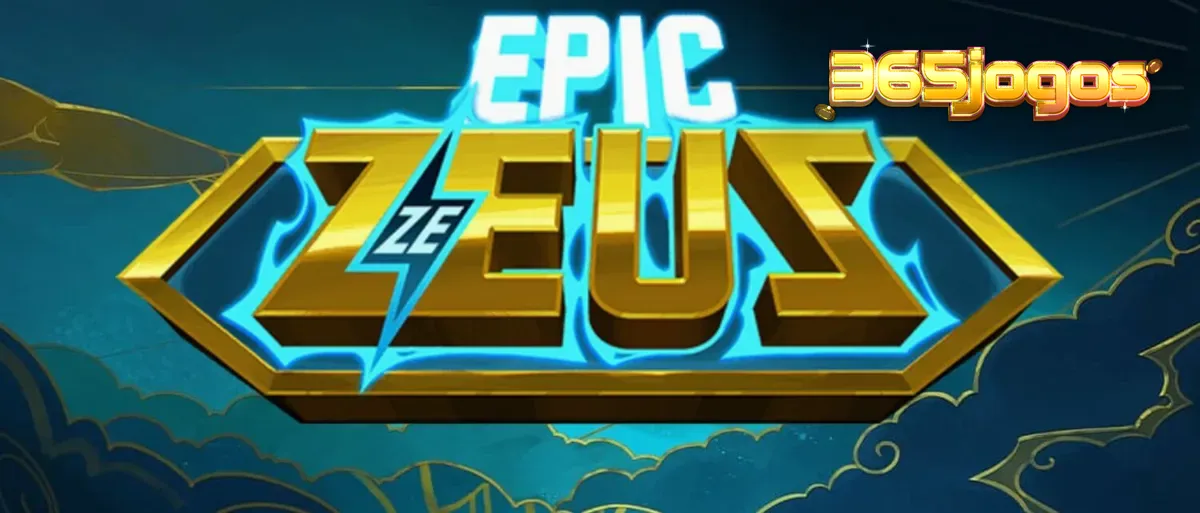 Tela de jogo do slot Epic Ze Zeus com raios e elementos da mitologia grega